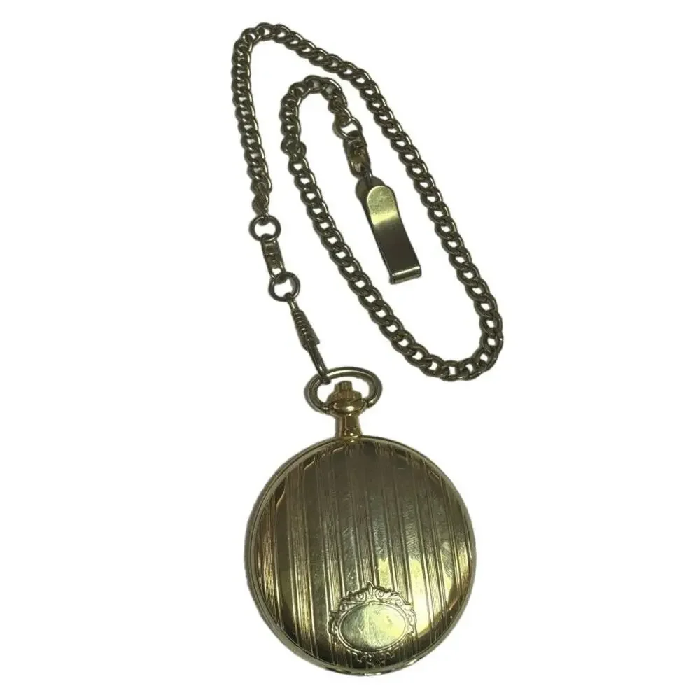 JFK 1968 Half Dollar Pocket Watch with Chain - Picture 3 of 8